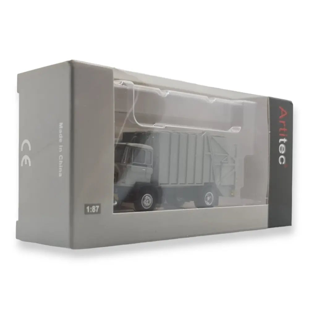 Camion poubelle DAF gris - ARTITEC 487.052.14 - HO : 1/87  - 4