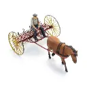 Râteau à Foin avec Cheval + Figurine - Artitec 387.609 - HO 1/87  - 2