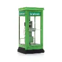 Cabine téléphonique verte des PTT - Artitec 387.484 - HO 1/87 - Ep IV - 4