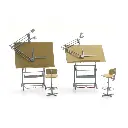 2 tables et chaises d'architecte, prêt à l'emploi - Artitec 387.474 - HO 1/87 - 3