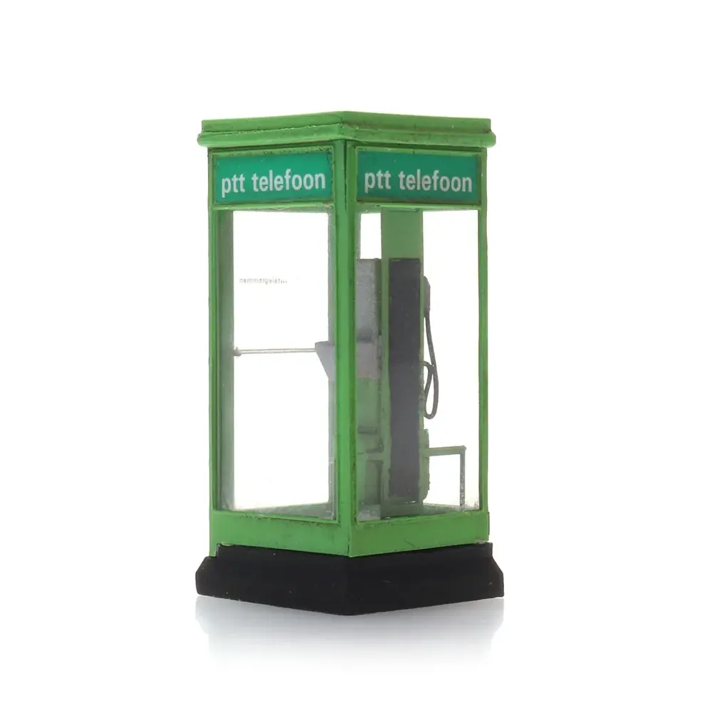Cabine téléphonique verte des PTT - Artitec 387.484 - HO 1/87 - Ep IV - 5