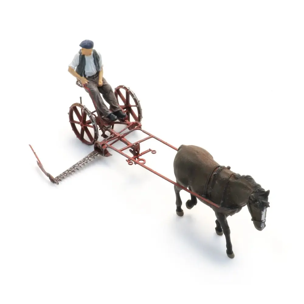 Barre de coupe avec cheval + figurine - Artitec 387.610 - HO 1/87   - 2
