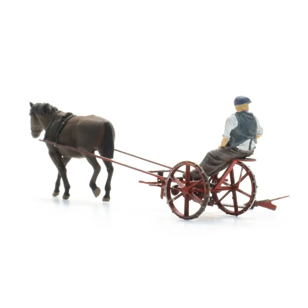 Barre de coupe avec cheval + figurine - Artitec 387.610 - HO 1/87   - 5