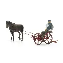 Barre de coupe avec cheval + figurine - Artitec 387.610 - HO 1/87   - 5