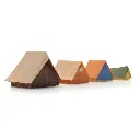 Quatre tentes - différentes couleurs/formes - Artitec 387.567 - HO 1/87  - 2