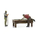 Table de billard et 2 joueurs - Artitec 387.693 - HO 1/87 - 4