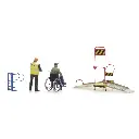 Rampe pour Fauteuil Roulant et 2 figurines - Artitec 387.447 - HO 1/87 - 2