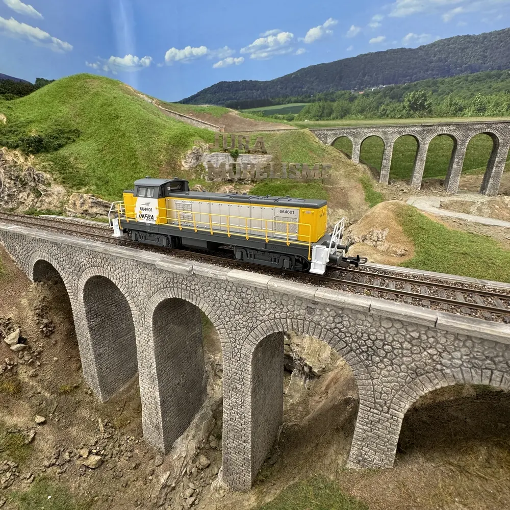 Locomotive diesel BB 64601 Infra - Piko 96182 - HO 1/87 - SNCF - Ep V - Analogique - 2R - 5