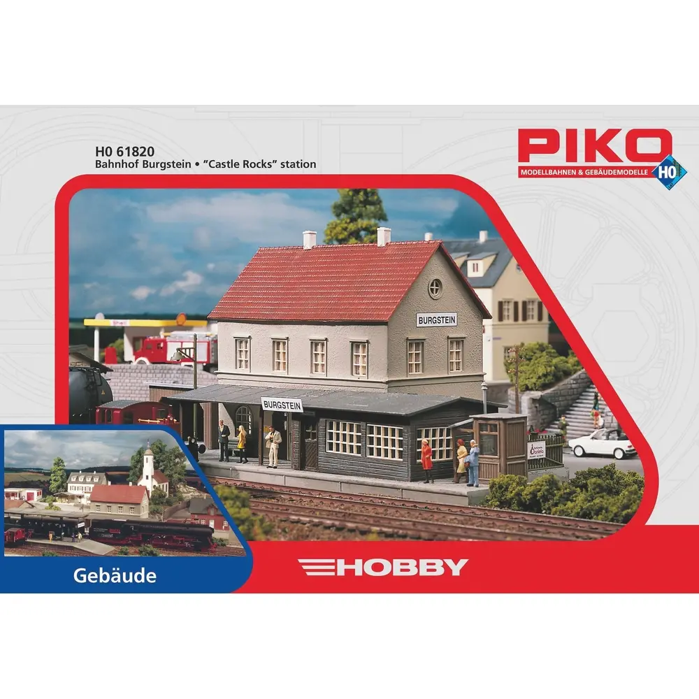 Gare de Burgstein - PIKO 61820 - HO 1/87 - 300 x 130 x 129 mm - 4