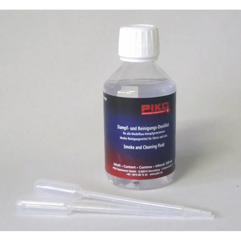 Liquide fumigène G-Smoke et nettoyage + 2 pipettes PIKO 36210 - 250 mL - 2
