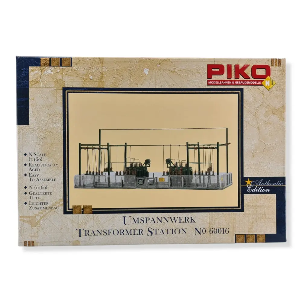 Centrale électrique Piko 60016 - avec 2 transformateurs - 184 x 62 x 72 - N 1/160 - 3