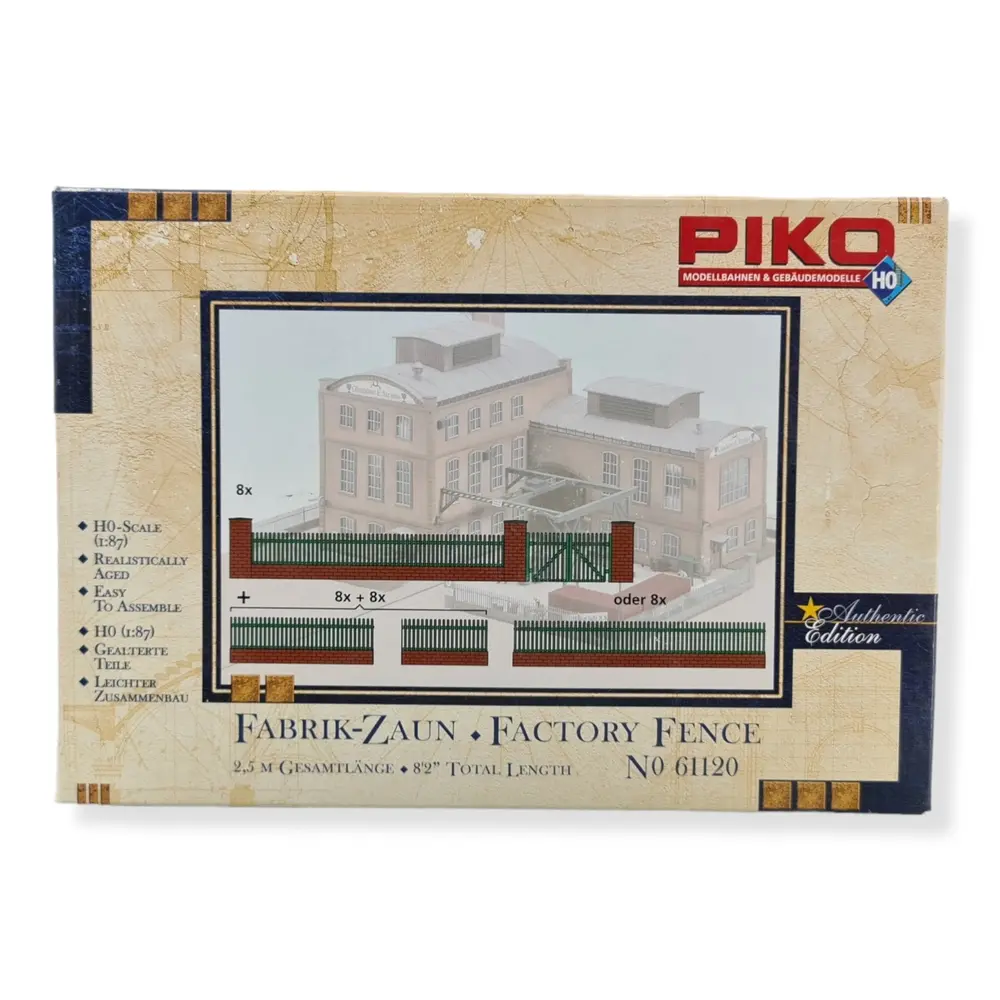 32 Clôtures pour usine - 600 mm - PIKO 61120 - HO 1/87 - 2