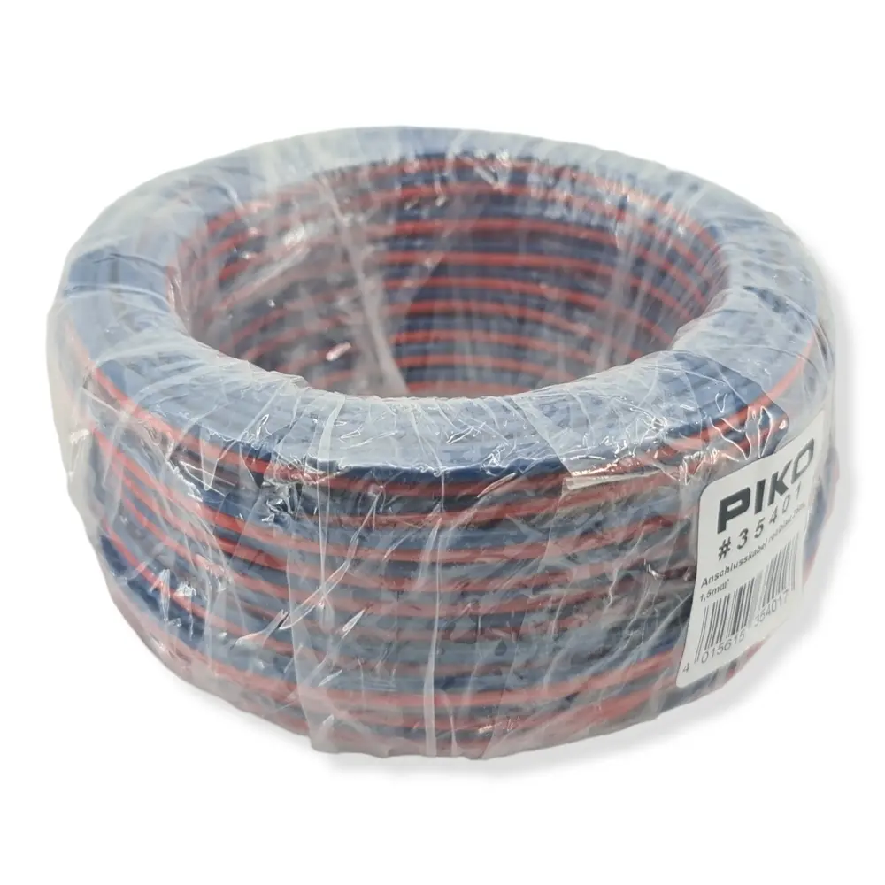 Bobine de câble rouge/bleu 1.5mm² - 25 mètres - Piko 35401 - G 1/22.5 - 2