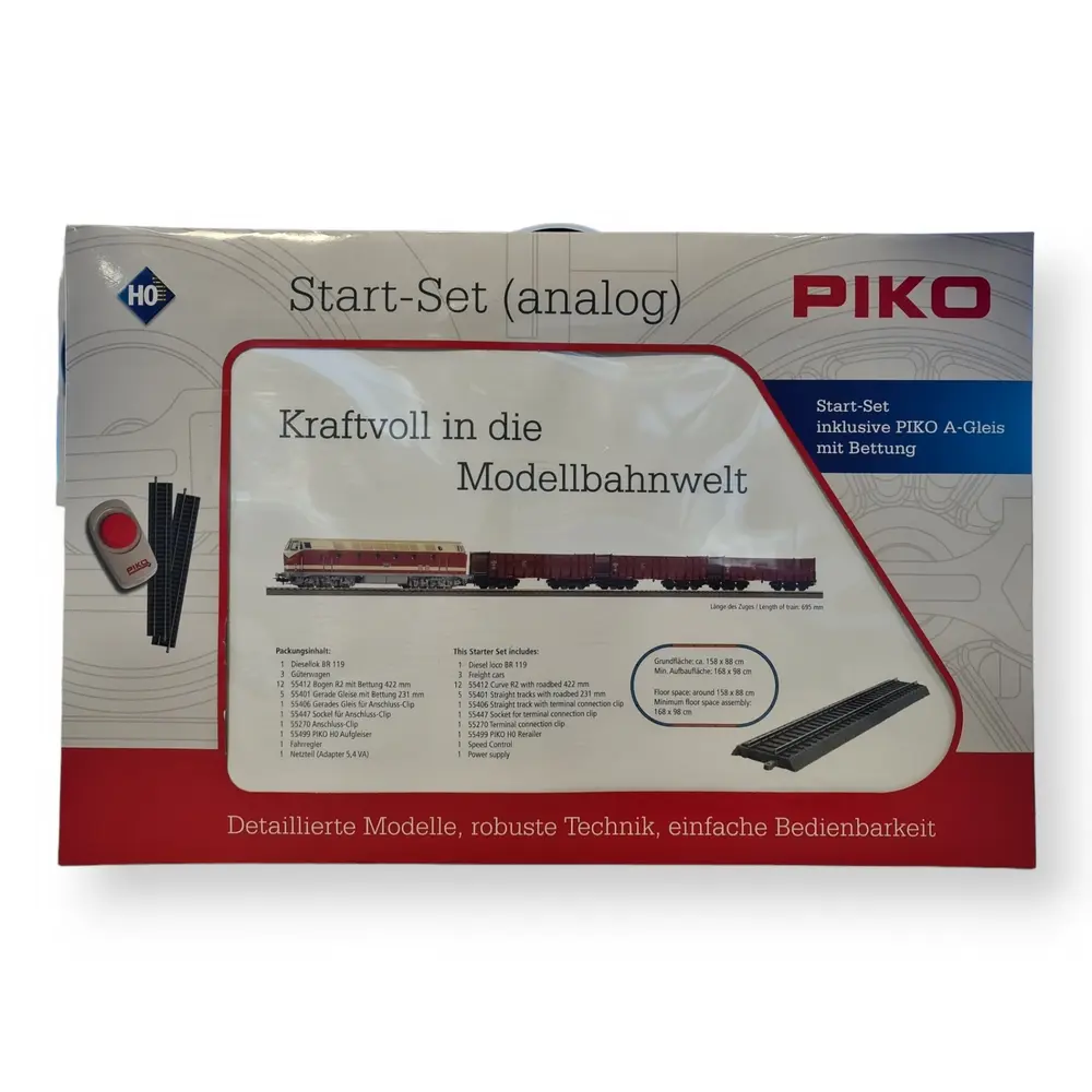 Train de marchandises BR 119  de la Deutsche Reichsbahn - Piko 57138  - HO 1/87° - 3