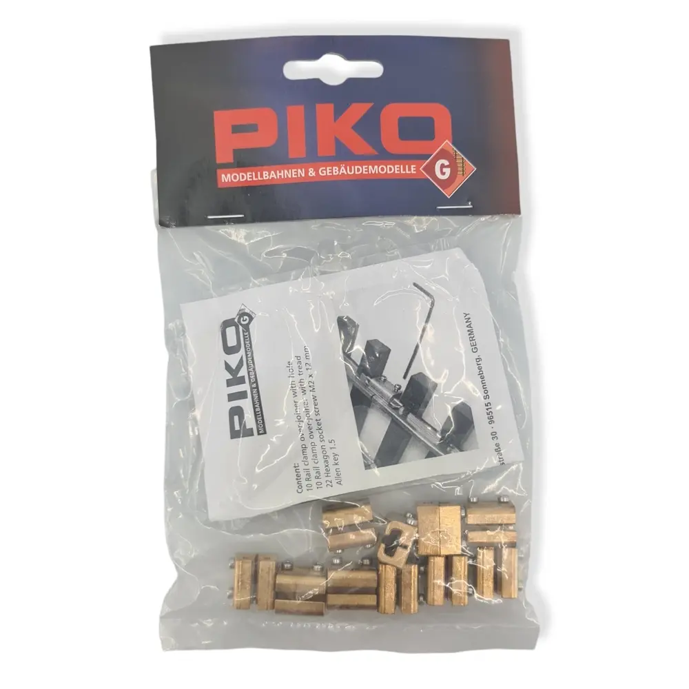 10 Éclisses serrantes avec sur-joint - PIKO G 35294 - G 1/22.5 - 3