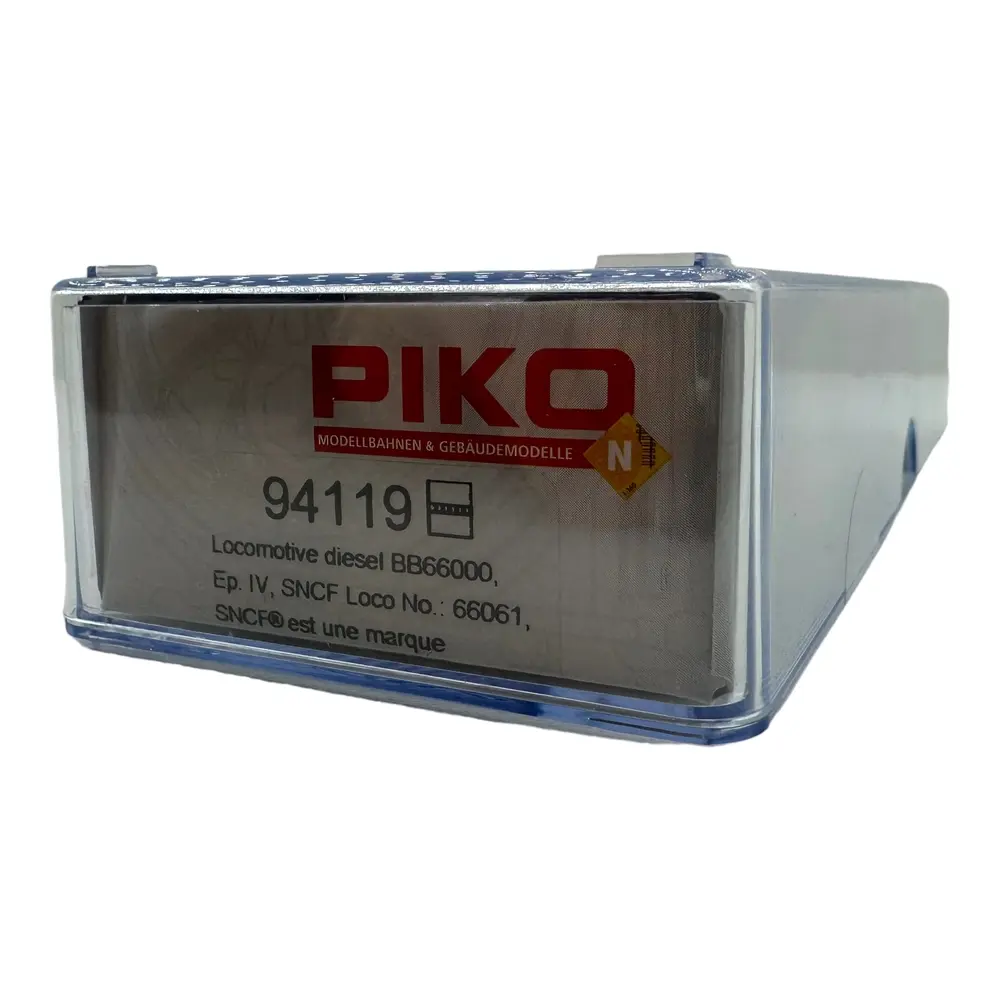 Locomotive Diesel BB 66000 - PIKO 94119 - N 1/160 - SNCF - EP III/IV - Analogique - DC - 4