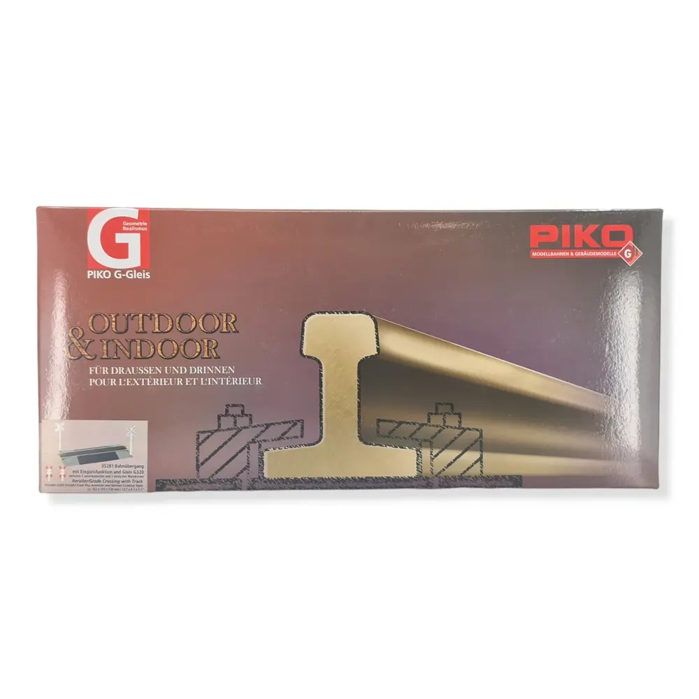 Passage à niveau avec dispositif d'enraillement PIKO G 35281 - G 1/22.5 - 3