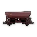 Wagon trémie couvert à 2 essieux brun - Piko 97137 - HO 1/87 - SNCF - Ep V - 2R - 3