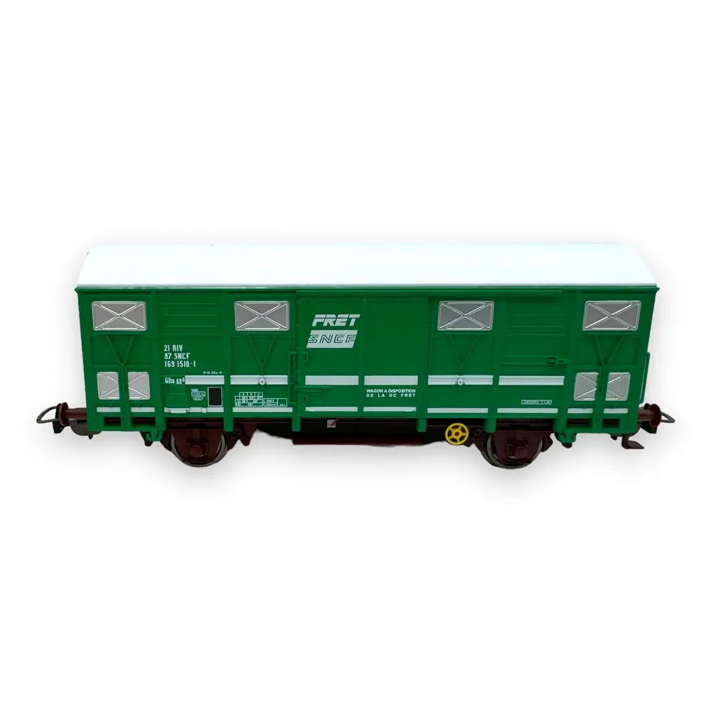Wagon couvert Ghs 39 "FRET" - Piko 97121 - HO 1/87 - SNCF - Ep IV - 2R - 3