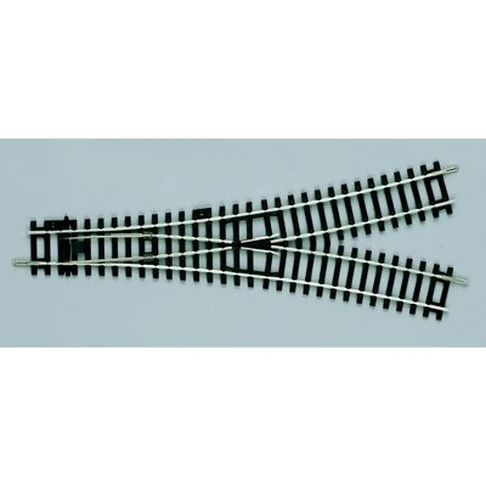 Aiguillage symétrique - Traverses Béton 30°-R9 PIKO 55226 | HO 1/87 | Code 100 - 2