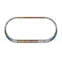 Set Extension de voies sans ballast Set E Piko 55340 - HO : 1/87 - 182 x 95 cm - 2