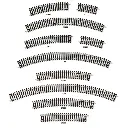 Rail courbe rayon 371 mm 22,5° - Peco ST220 - HO : 1/87 - Code 100 - 2