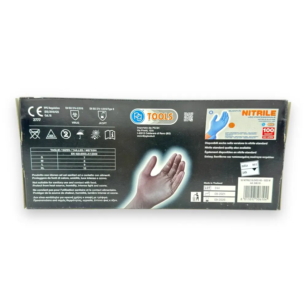 50 gants jetables en nitrile taille M - PG Mini P50610 - 2