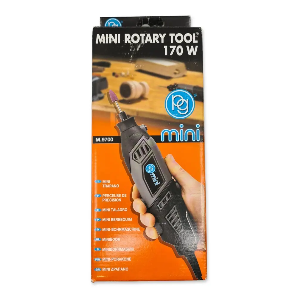 Kit perceuse 170 W, 3 pinces, 1 écrou et 1 clé PG Mini M9700 - 2