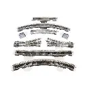 Coffret de départ de voies PECO ST300 - N : 1/160 - Code 80 - 2