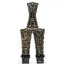 Aiguillage Streamline Y - Peco SL-U97 - HO / OO - Code 100 - 5