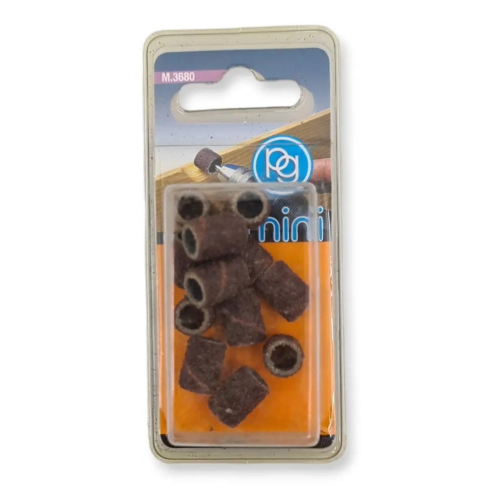 Set 12 bandages abrasifs - PG MINI M3680 - Diamètre 6.3 mm - 2