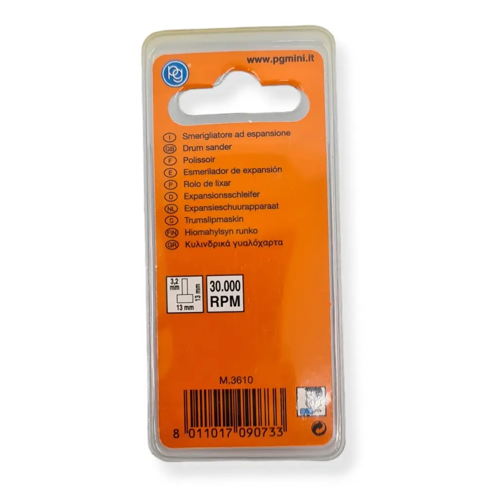 Tambour de ponçage/polissoir - PG MINI M3610 | 13x13mm - 3