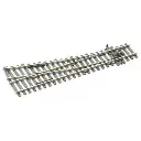 Aiguillage à droite 12° Peco SLE95 Electrofrog 219 mm code 100 - R 914 mm - HO 1/87 - 2