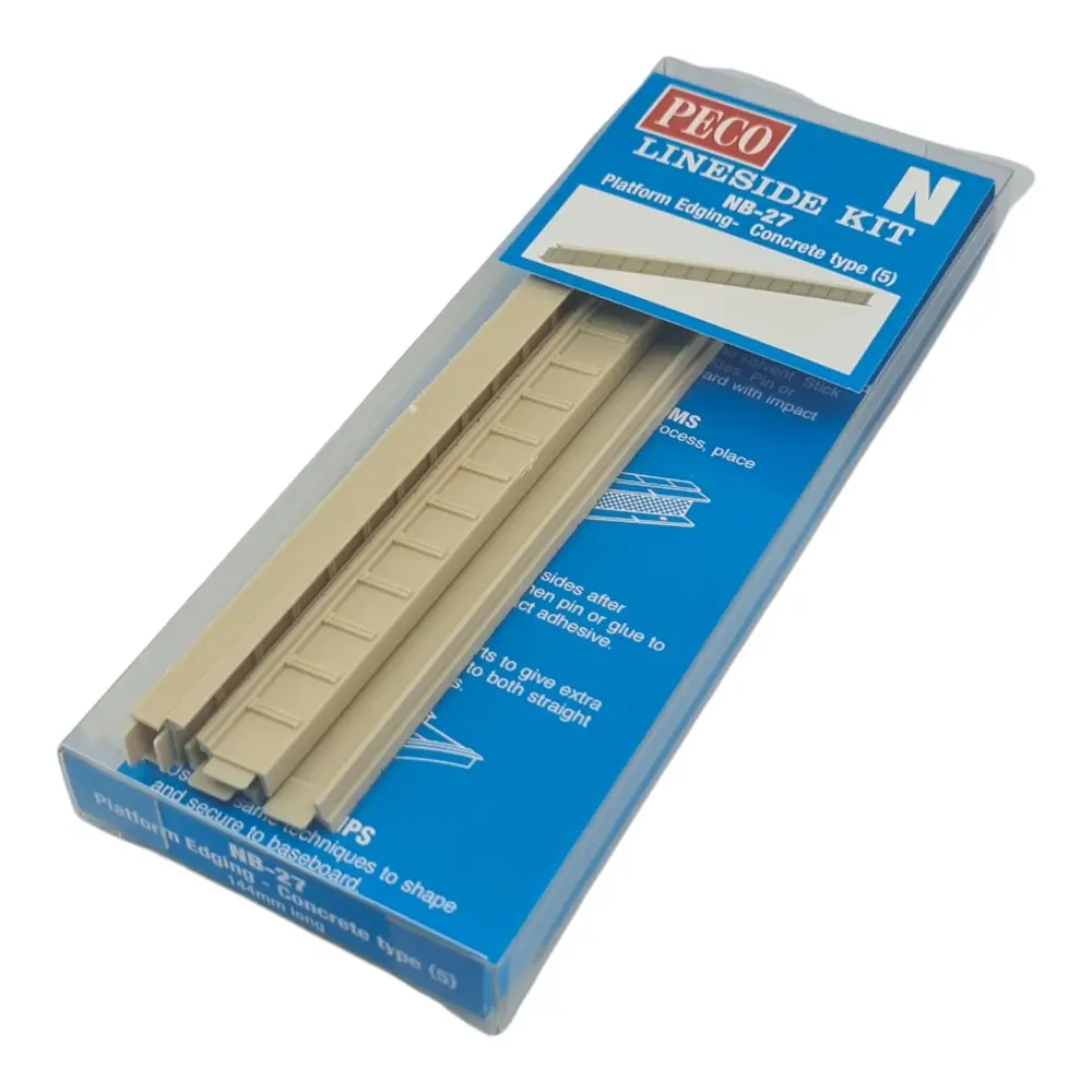 5 Bordures de plate-forme en béton PECO NB27 - N 1/160 - 2