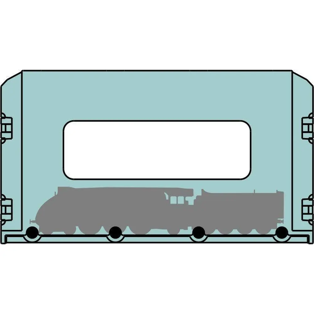 Boite de transport à monter - PECO PT60 - N 1/160 - HO / HOm / HOe 1/87 - OO 1/76 - 3
