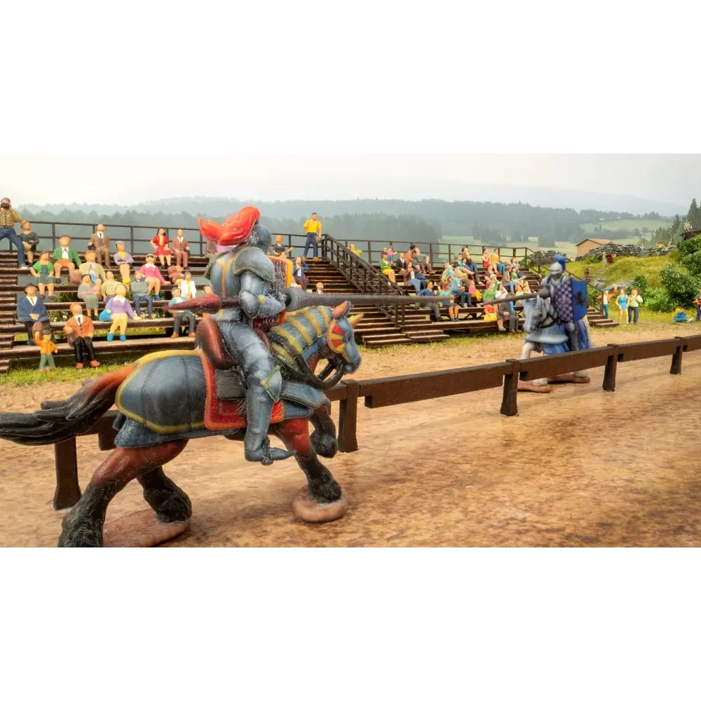 Tournoi des chevaliers en micro-motion avec micro-son - Noch 66828 - HO 1/87 - 14