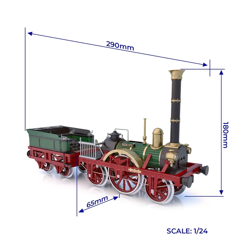 Locomotive Adler - Occre 54001 - 1/24 / G-45 - 2