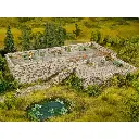 Feuille de carton 3D « Mur en pierre de taille » - Noch 56640 - HO 1/87 - 2