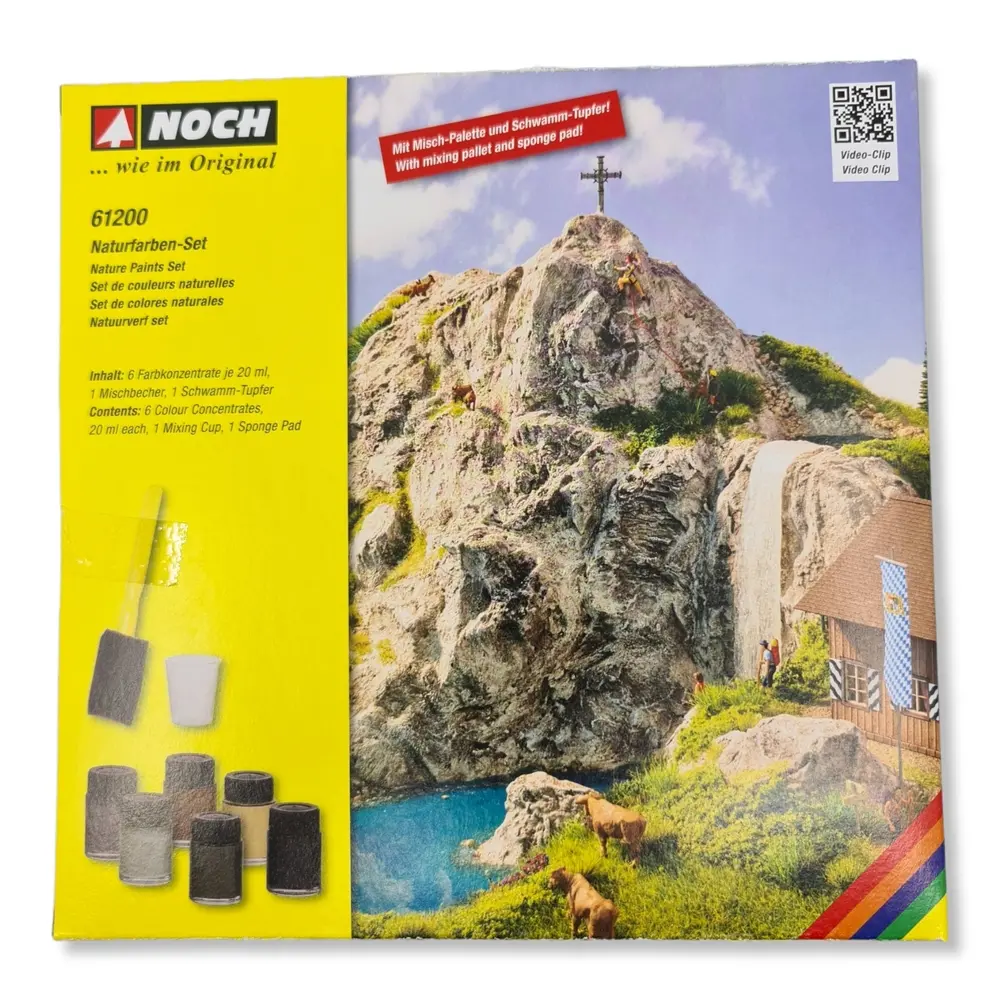 Pack de 6 couleurs naturelles pour décor et patines Noch 61200 - Toutes échelles - 3