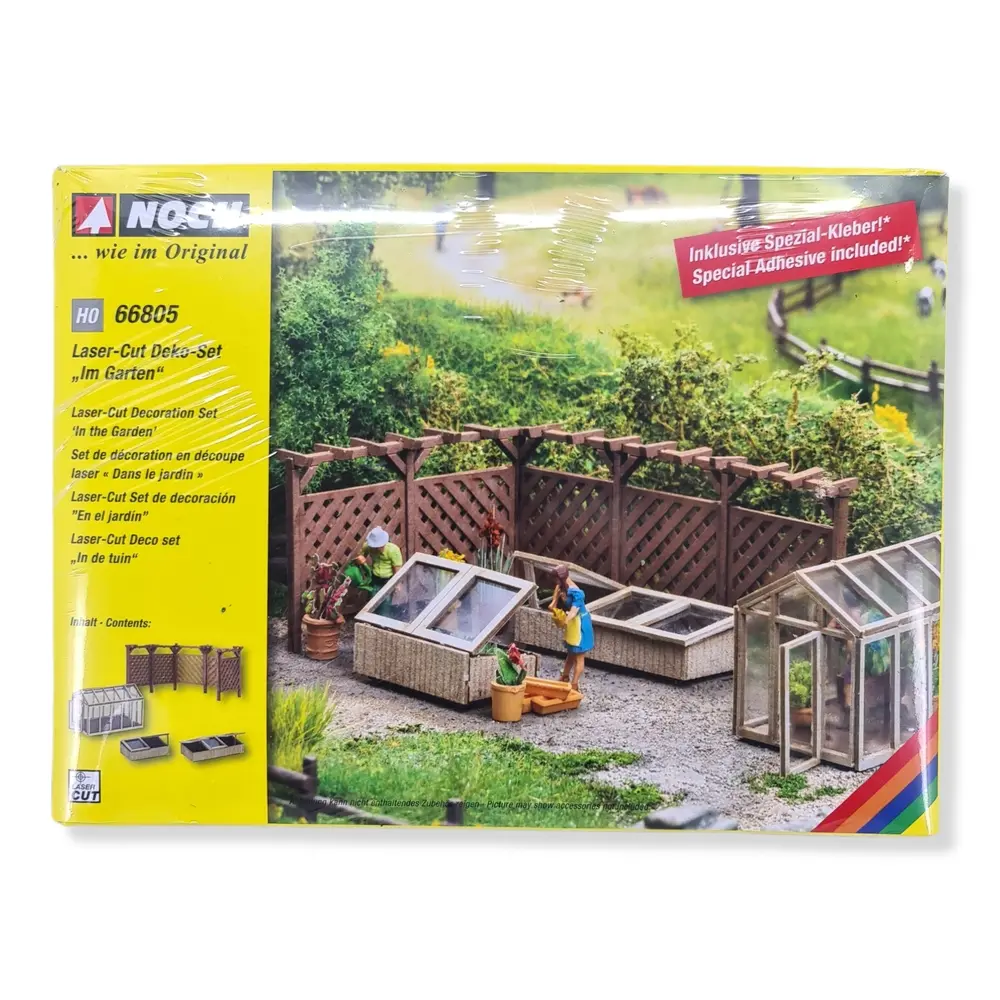 Set de décoration "Au jardin", Lasercut NOCH 6680 - HO 1/87 - 5