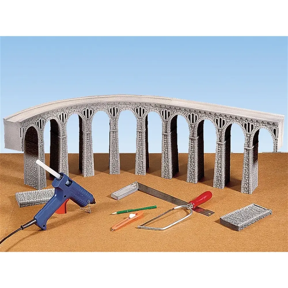 Viaduc en pierre - Noch 58660 - HO 1/87 - 37x24,5x4,4 cm - 5