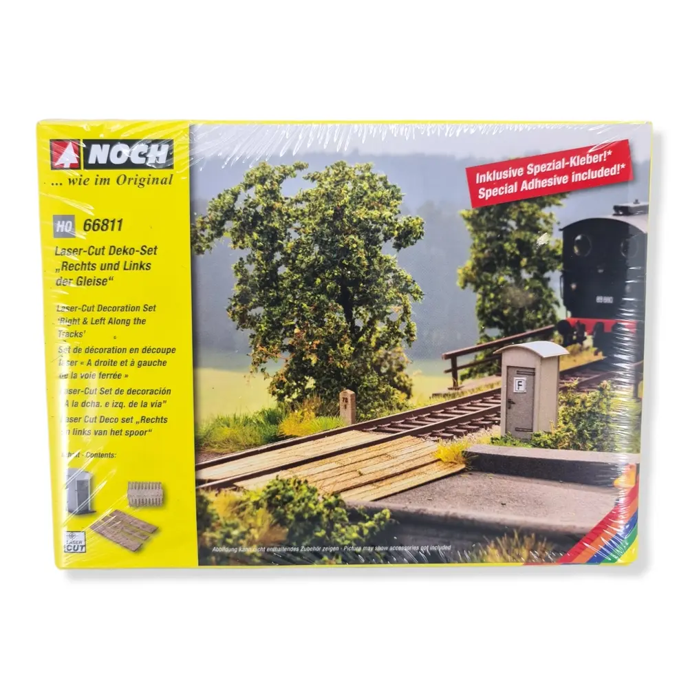 Set de décoration "passage à niveau", Lasercut NOCH 66811 - HO 1/87 - 6