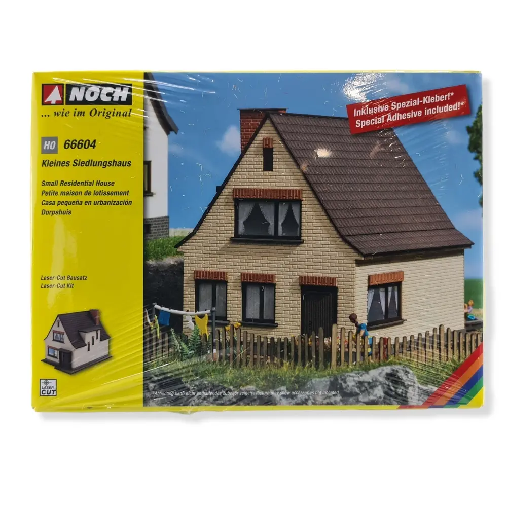 Petite maison de lotissement Laser-cut NOCH 66604 - HO 1/87 - 122x99x89 mm - 4