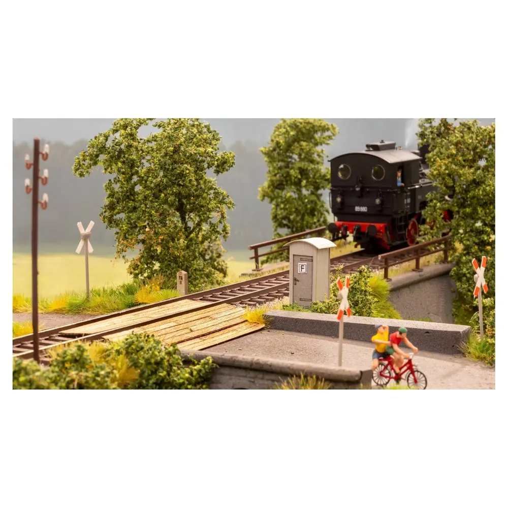 Set de décoration "passage à niveau", Lasercut NOCH 66811 - HO 1/87 - 5