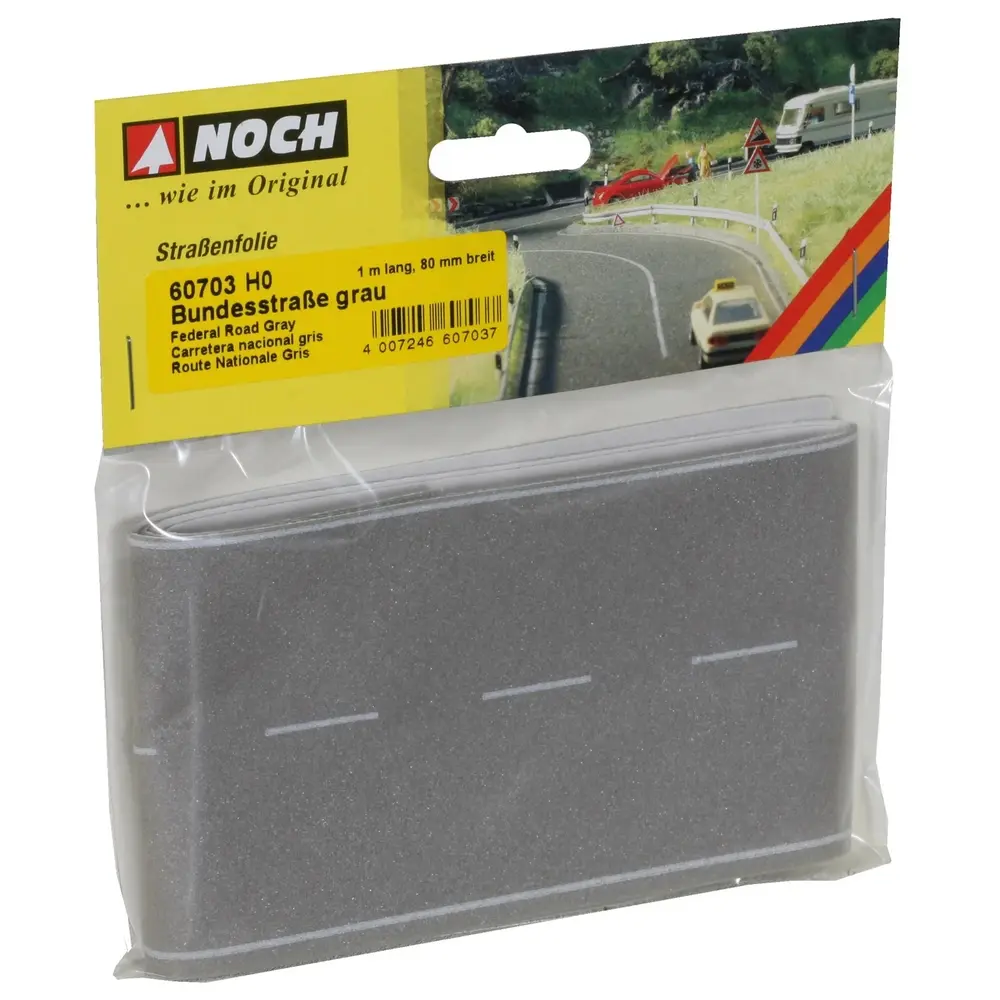 Route grise - Noch 60703 - HO 1/87 - 100x8 cm - 2