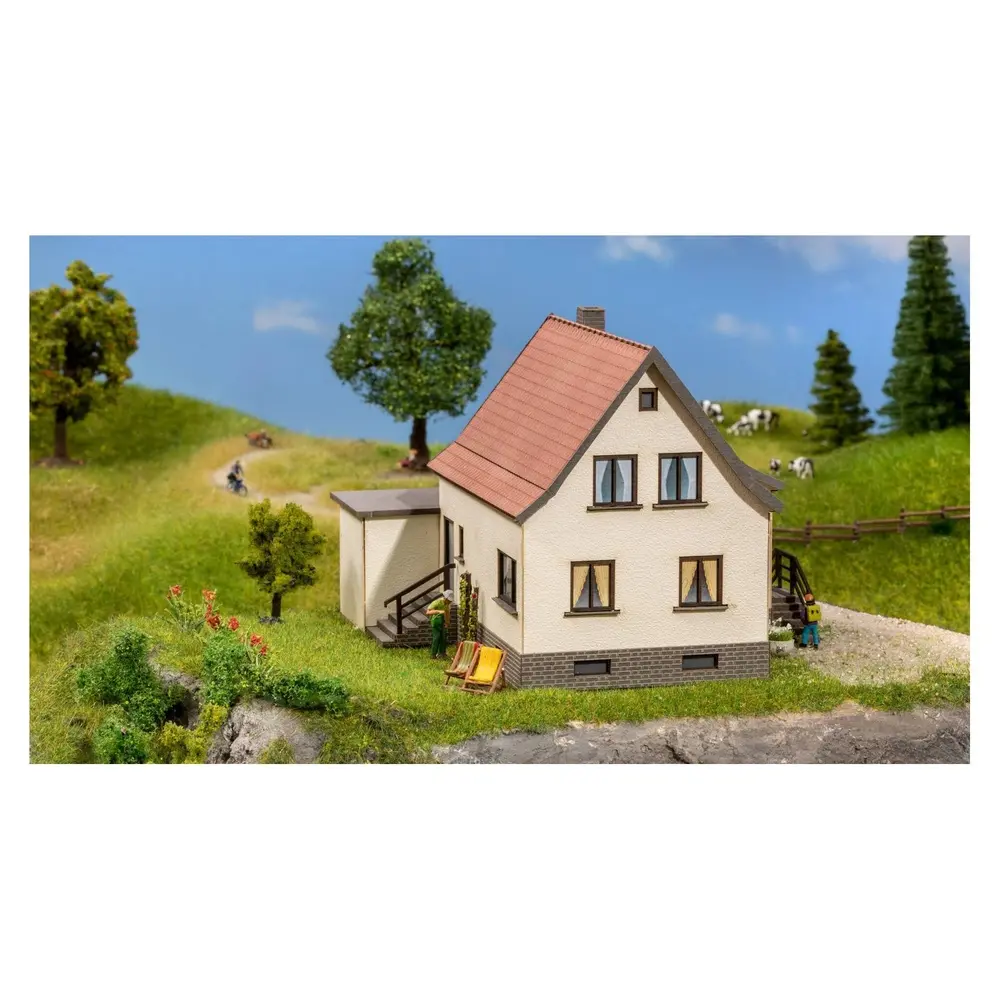 Maison de lotissement, garage - NOCH 66606 - HO 1/87 - 132x126x95 mm - 3