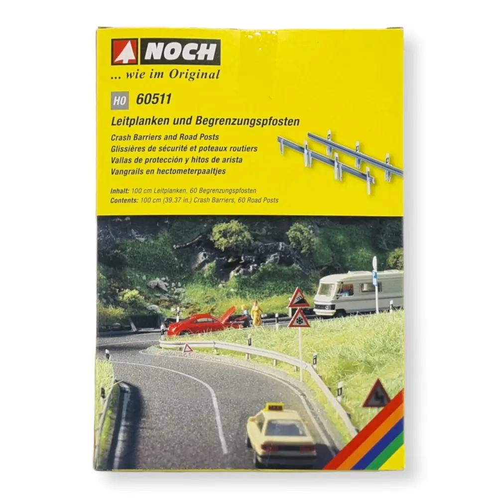 1 mètre de glissières de sécurité et 60 poteaux NOCH 60511 HO 1/87 - 3