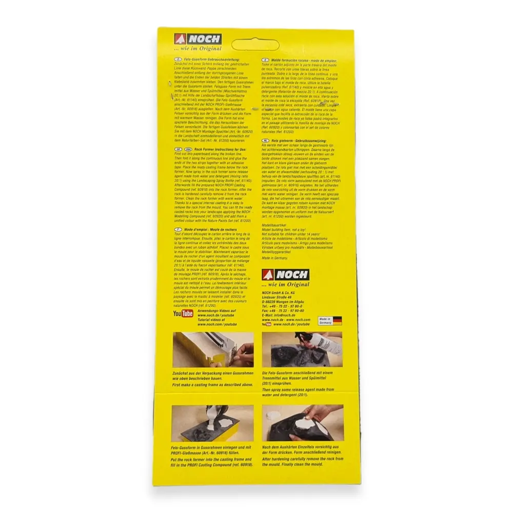 Moule de roche flexible Noch 61233 - Toutes échelles - 240 x 120 mm - 4