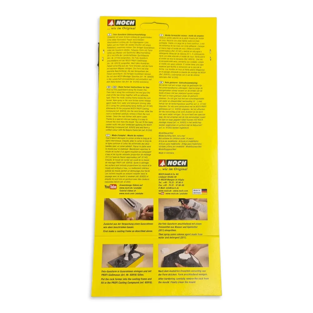 Moule de roche 3 rochers - Noch 61234 - Toutes échelles - 150 mL - 4