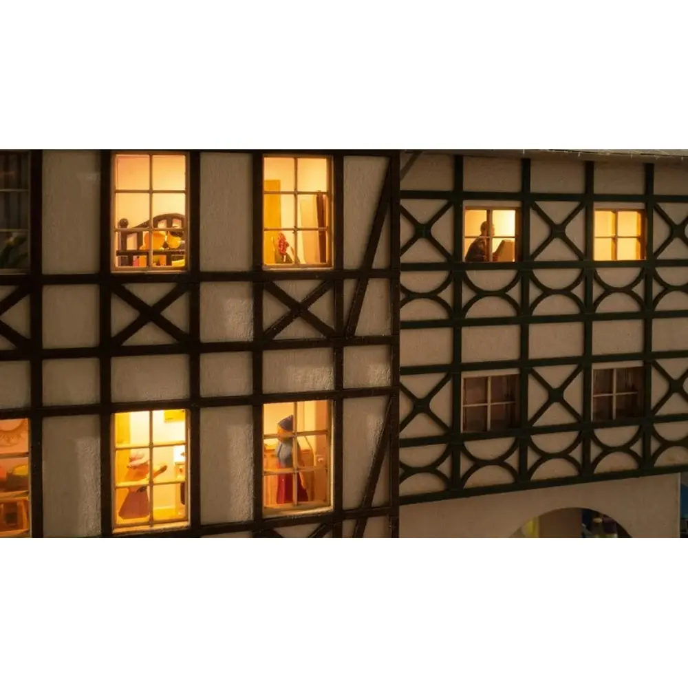 Lot de 4 Double led blanc chaud - Noch 51285 - HO 1/87 - 2